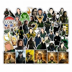 50pcs/set Loki Different Cartoon Cute Wholesale Anime Stickers Set