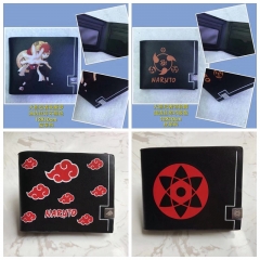 4 Styles Naruto Cartoon Pattern Anime PU Wallet Purse