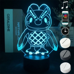 2 Different Bases Animal Crossing: New Horizons Anime 3D Nightlight with Remote Control