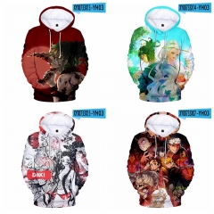 10 Styles Demon Slayer: Kimetsu no Yaiba Cosplay 3D Digital Print Anime Hoodie