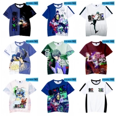 12 Styles Tokyo's 24 wards Cosplay 3D Digital Print Anime Baseball T-shirt