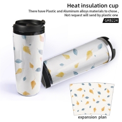 Leaf Pattern Cartoon Character Thermal Cup Insulation Anime Mug