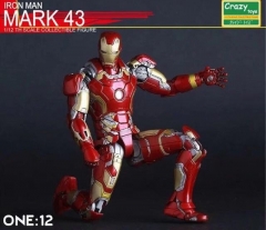 20CM MK43 Marvel Iron Man PVC Anime Action Figure Toys