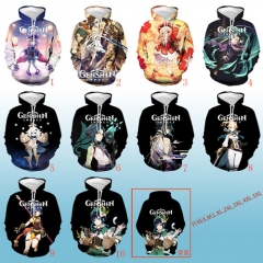 10 Styles Genshin Impact  Digital Print  Anime Hoodies