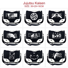 12 Styles Jujutsu Kaisen Color-block Leather Anime Cosplay Cartoon PU Diagonal Package Bag