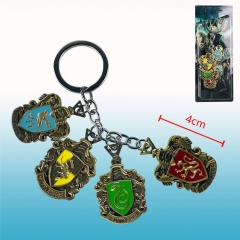 Harry Potter Movie Decoration Alloy Anime Keychain