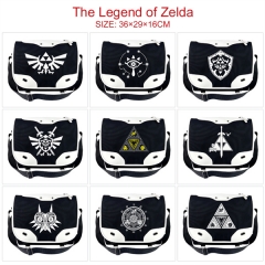 9 Styles The Legend Of Zelda Color-block Leather Anime Cosplay Cartoon PU Diagonal Package Bag