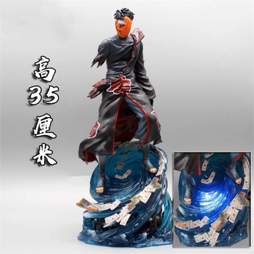 35cm Naruto Anime GK 1/6 Scale Figure Uchiha Obito Anime Action Figure (  With Light )