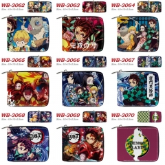 37 Styles Demon Slayer: Kimetsu no Yaiba Cartoon Short Coin Purse Anime Wallet