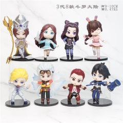 10CM 8PCS/SET Doula Continent Soul Land Cartoon Character Collection Model Toy Anime PVC Figure