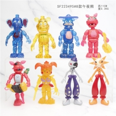 8PCS/SET Five Nights at Freddy's Anime Anime Ballora Funtime Freddy PVC Figure（set) 11cm