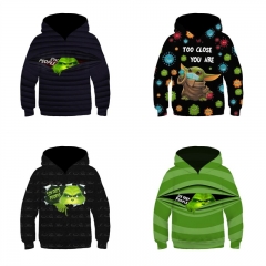 4 Styles Grinch Cosplay 3D Print Anime Hooded Hoodie for Kids