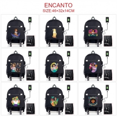 9 Styles Encanto Canvas Students Backpack Anime Bag