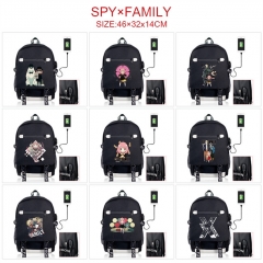 9 Styles SPY×FAMILY Canvas Students Backpack Anime Bag