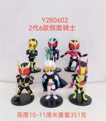 6PCS/Set 10-11cm Kamen Rider Ex-Aid Cartoon Character Action Figures Model Toy PVC Anime Figure