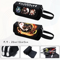 15 Styles Genshin Impact Cartoon Pen Bag Anime Pencil Bag