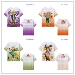 8 Styles The Seven Deadly Sins / Nanatsu no Taizai Microfiber Material Cartoon Anime T-shirt