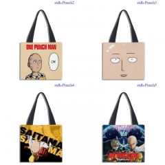 5 Styles 40*40cm One Punch Man Cartoon Pattern Canvas Anime Bag