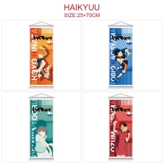 （25*70CM）7 Styles Haikyuu Cartoon Wallscrolls Waterproof Anime Wall Scroll