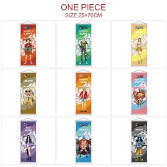 （25*70CM）19 Styles One Piece Cartoon Wallscrolls Waterproof Anime Wall Scroll