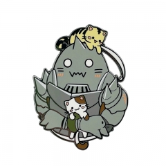 Alphonse Elric Fullmetal Alchemist Cartoon Character Pattern Alloy Pin Anime Brooch