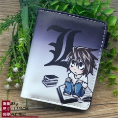 Death Note Cartoon Cosplay Purse PU Leather Anime Short Wallet