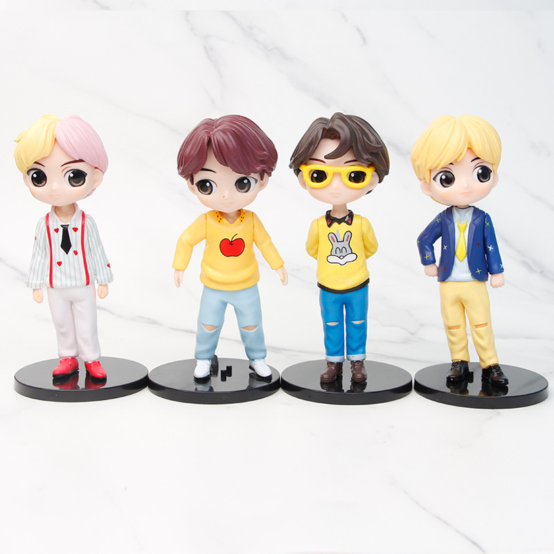 15CM 7PCS/SET 2 Ver K-POP BTS Bulletproof Boy Scouts Cartoon Character ...