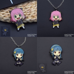 9 Styles SPY×FAMILY Cartoon Cute Anime Alloy Necklace Keychain Brooch and Pin