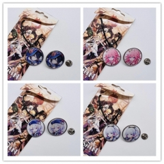 20 Styles Genshin Impact Anime Necklace And Badge Set