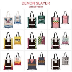 15 Styles Demon Slayer: Kimetsu no Yaiba Cartoon Pattern Canvas Handbag Shoulder Bag