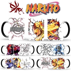 4 Styles Naruto Cartoon Pattern Ceramic Cup Anime Changing Color Ceramic Mug