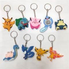 5CM 10 Styles Pokemon Cartoon Anime Keychain