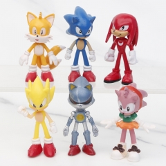 （6PCS/SET）5CM Sonic the Hedgehog Model Anime PVC Figure