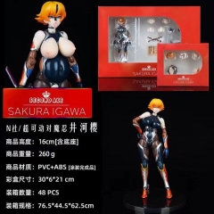 16CM Sexy Girl Native Second Axe Sakura Igawa Anime Action PVC Figure Toy