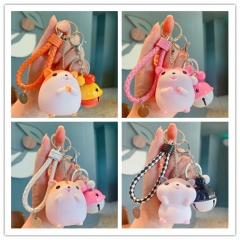 4 Styles Hamster Anime Figures Keychain