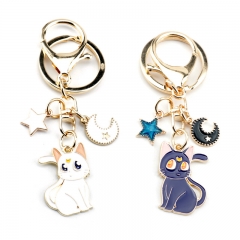 2 Styles Pretty Soldier Sailor Moon Alloy Anime Keychain