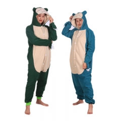 2 Styles Pokemon Snorlax Unisex Cosplay Cartoon For Adult Pajamas Anime Pyjamas