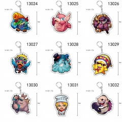 20 Styles One Piece Cartoon Acrylic Anime Keychain