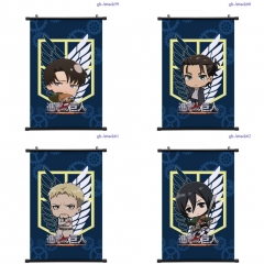 60*90cm 7 Styles Attack on Titan/Shingeki No Kyojine Cartoon Pattern Decoration Anime Wallscroll