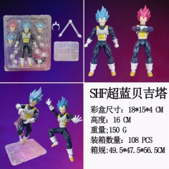 16CM SHF Dragon Ball Z Vegeta IV Anime Action Figure Toy