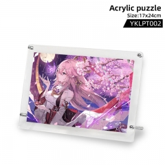 4 Styles Genshin Impact Anime Acrylic Puzzle