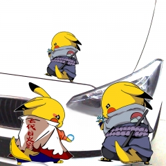 2 Styles Naruto Cos Pokemon Pikachu Cartoon Anime Car Sticker