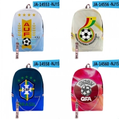 32 Styles FIFA World Cup 3D Digital Print Anime Backpack Bag