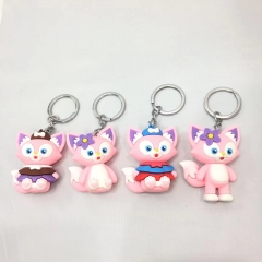 4 Styles Disney LinaBell Anime Keychain