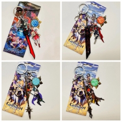 14 Styles Genshin Impact Anime Alloy Keychain