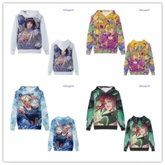 4 Styles JoJo's Bizarre Adventure Cartoon Color Printing Cosplay Anime Hooded Hoodie