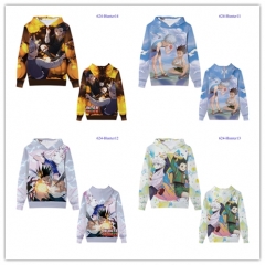 5 Styles HUNTER×HUNTER Cartoon Color Printing Cosplay Anime Hooded Hoodie