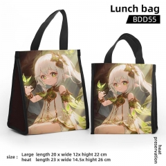 Genshin Impact Cosplay Color Printing Anime Lunch Bag