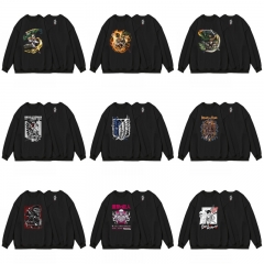 14 Styles Attack on Titan Cartoon Round Neck Anime Hoodie