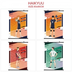 60*90cm 6 Styles Haikyuu Wallscrolls Anime Wall Scroll